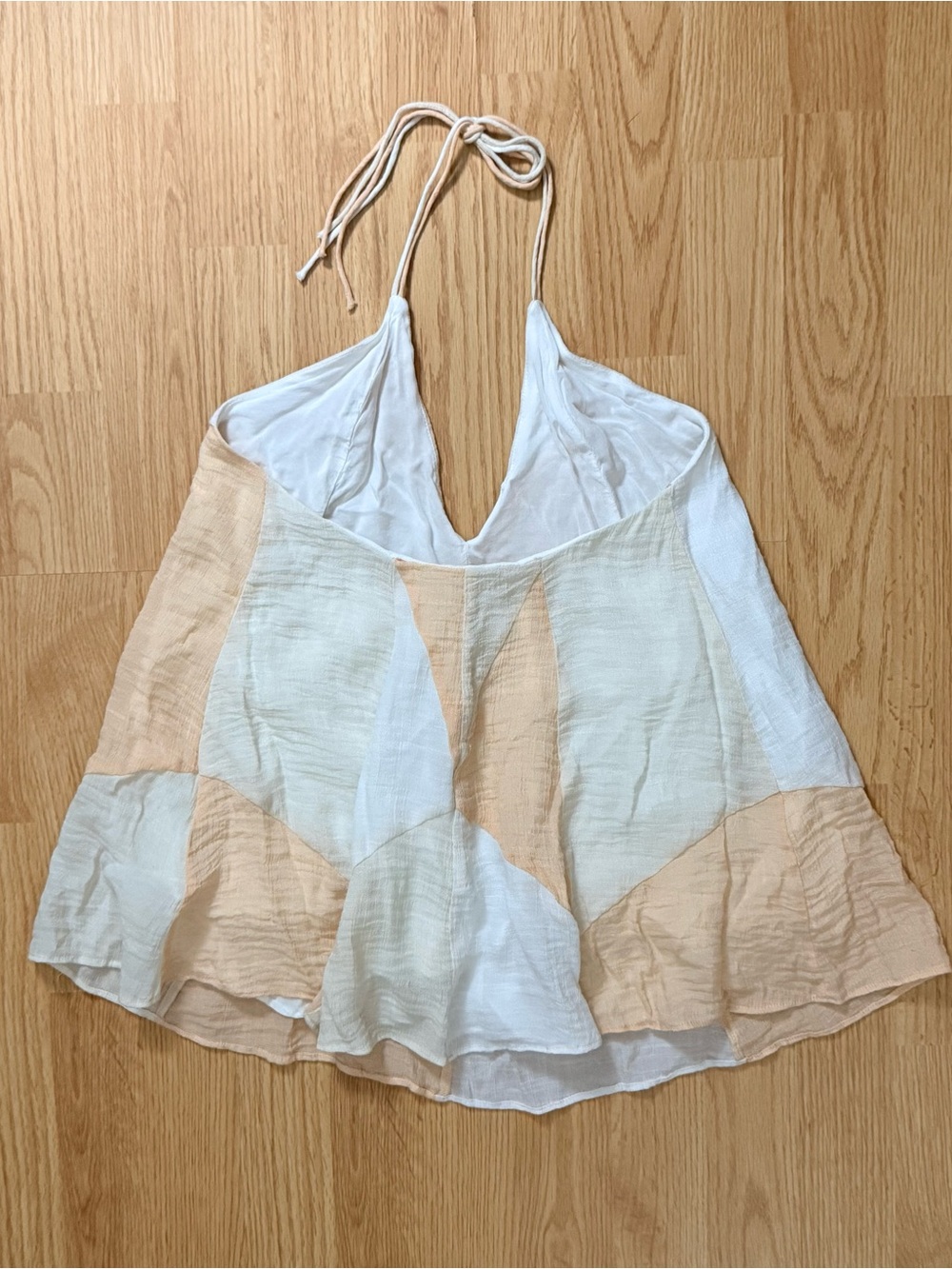 Color Block Halter Top - Picture 2 of 4